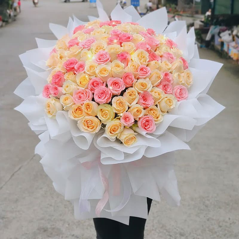 Encountering Beauty -99 Mixed Roses