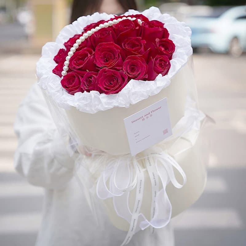 Every day I love you, 21 red roses